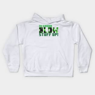 Blow stuff up! Kids Hoodie